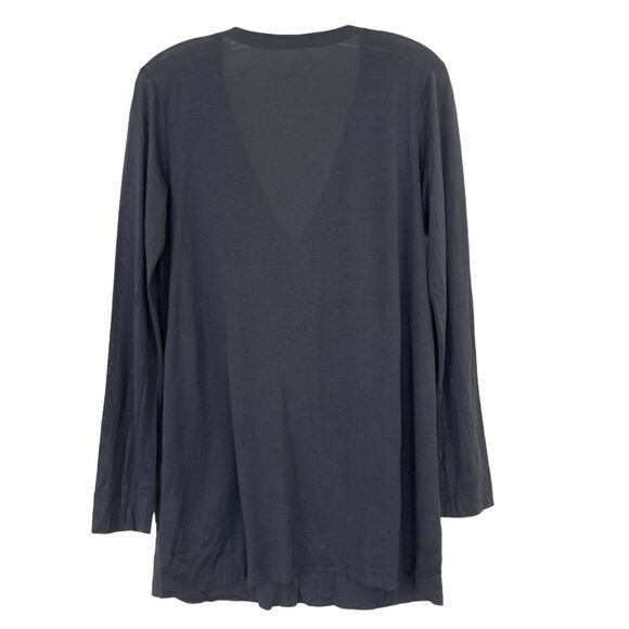 Eileen Fisher Gray Silk Blend Lightweight Cardigan Sz S - Picture 4 of 5